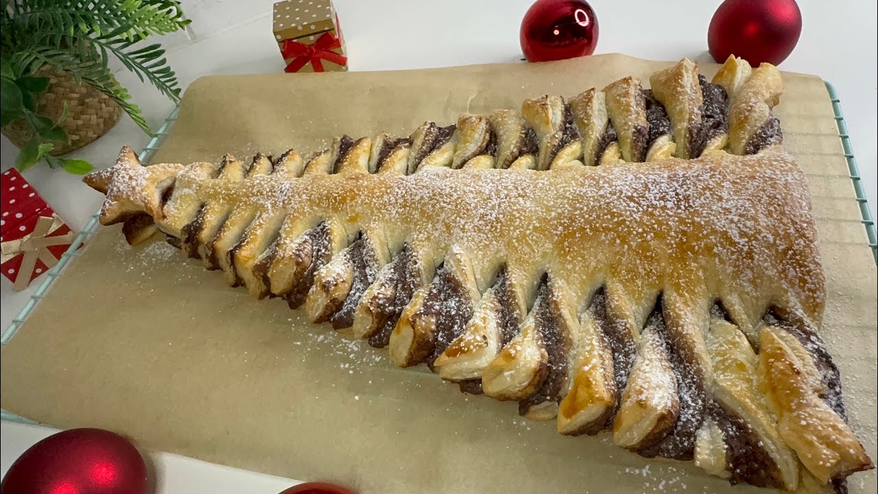 Schokoladenfondant-Weihnachtsbaumtorte 🎄 Einfaches Festtagsdessert
