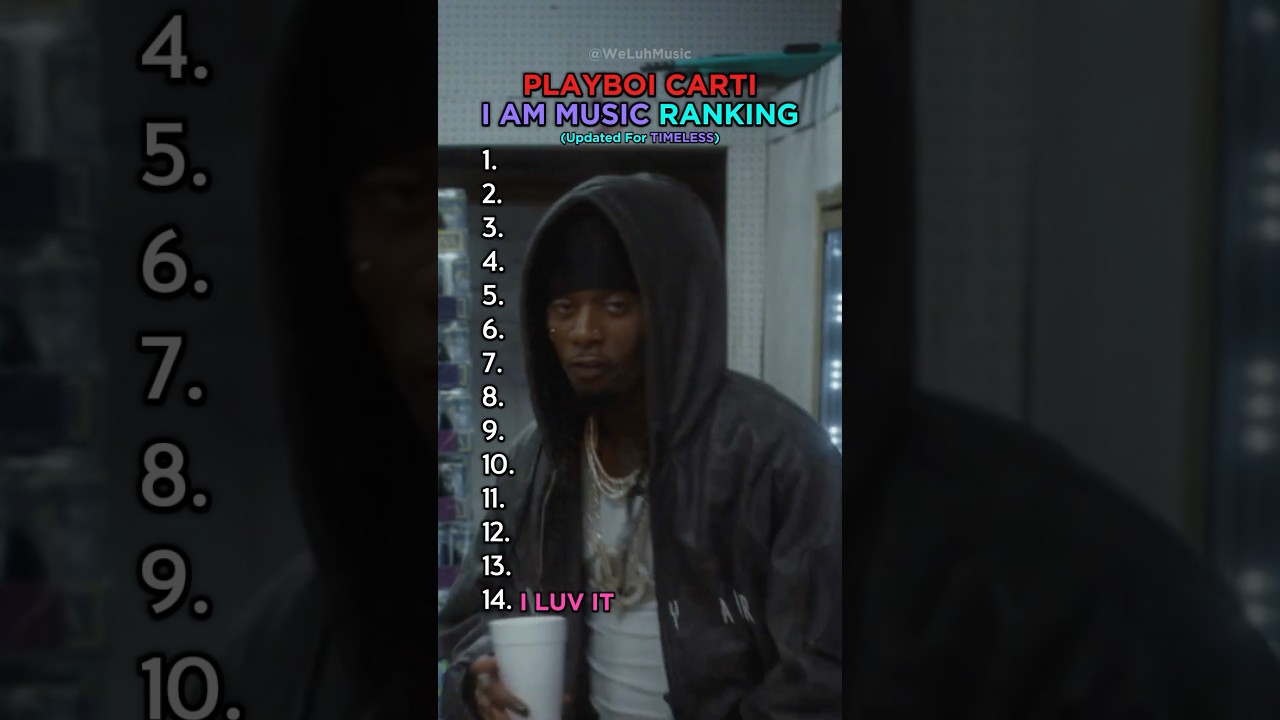 Playboi Carti I AM MUSIC Song Ranking #playboicarti #timeless #ranking #top10 #best #rap #iammusic