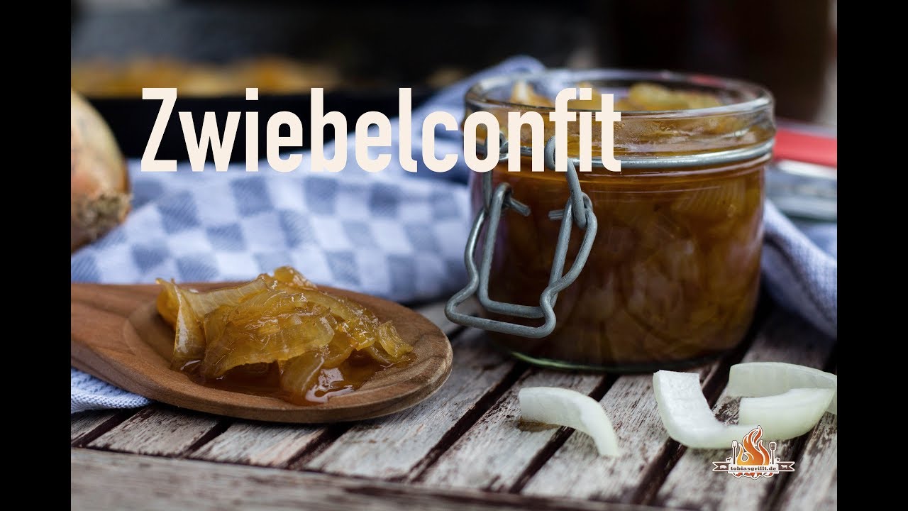 Zwiebelconfit das perfekte Topping für jeden BBQ Burger - Hamburger
