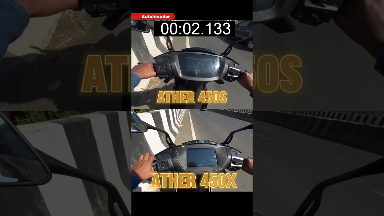 Ather 450S vs Ather 450X 0-60  SPEED TEST !