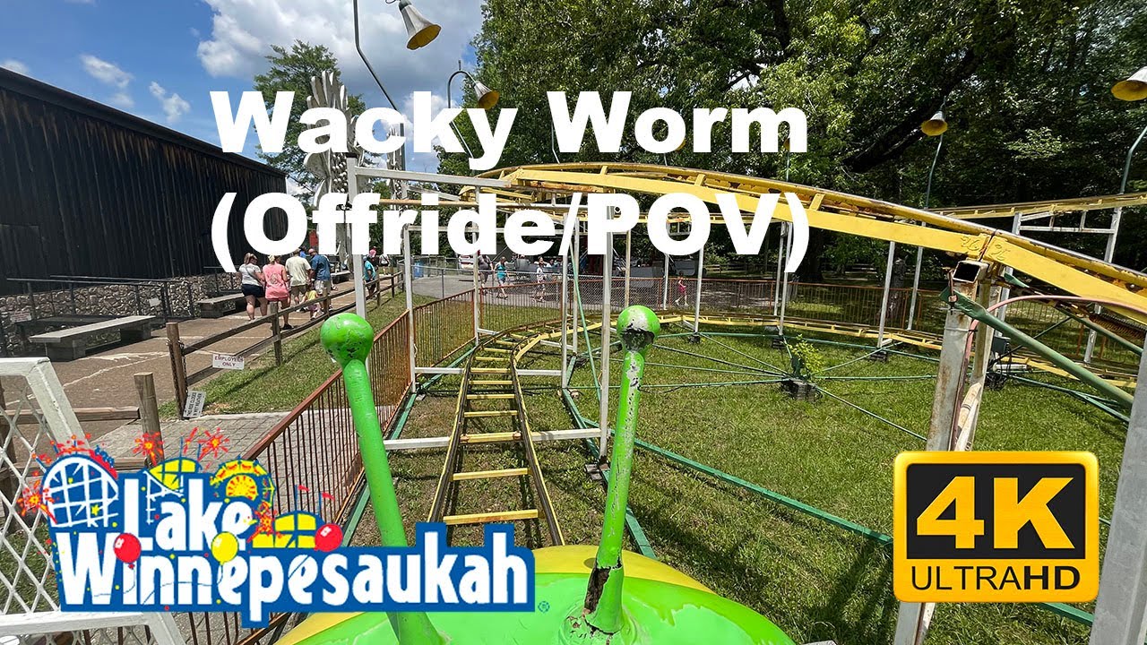(4K) Wacky Worm-Lake Winnepesaukah (Offride/POV)