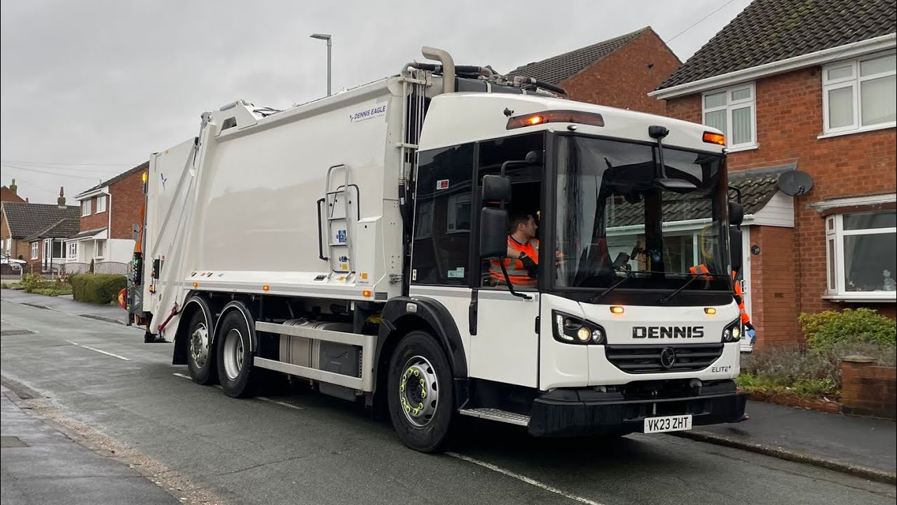 *Brand New**Hopper Shots**2 Bangs* Dennis Elite + Refuse Truck on Recycling, ZHT