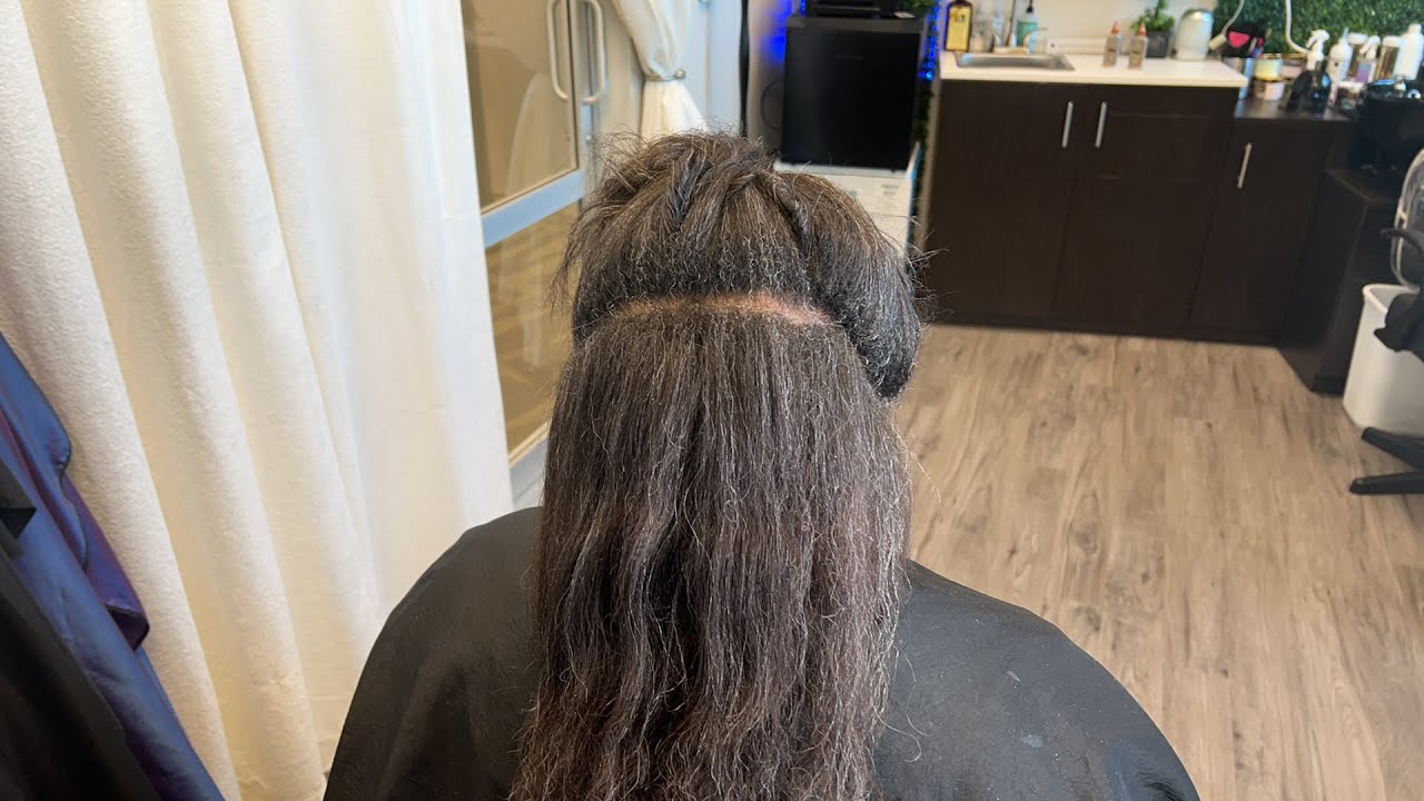 She hasn’t had a relaxer in 15 weeks and  her hair is shedding really bad