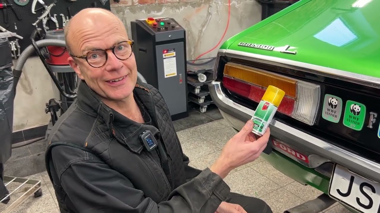 Klassiker testar sprayfärg för blekta bakljusglas