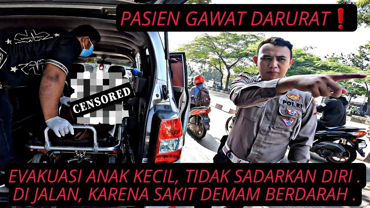 AMBULANCE NYA BERHENTI❗SAAT MENGANTARKAN PASIEN YANG HILANG KESADARAN MENUJU RUMAH SAKIT .