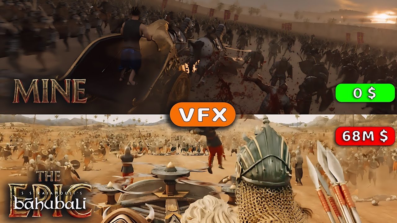 Baahubali The Epic | I Recreated the Chariot Battle Scene in Blender (Zero Budget VFX)