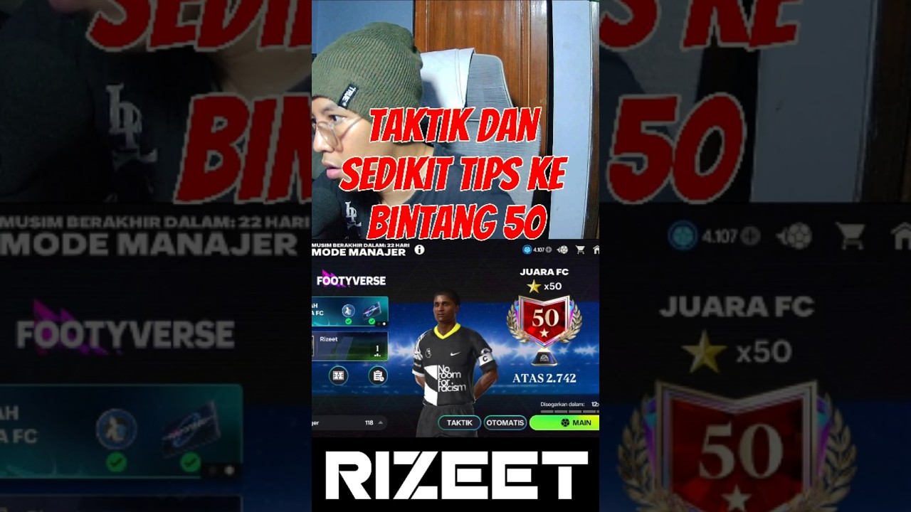 Taktik dan Sedikit Tips Bintang 50 Mode Manager #rizeet #fcmobile #fcmobileindonesia #shorts