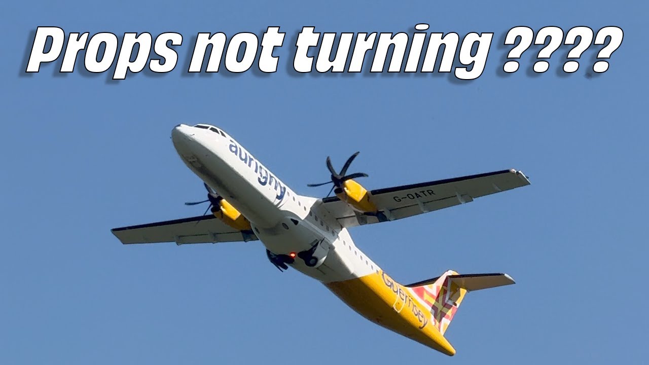 Propellers Not Spinning?! Wild 60fps Aviation Illusion!