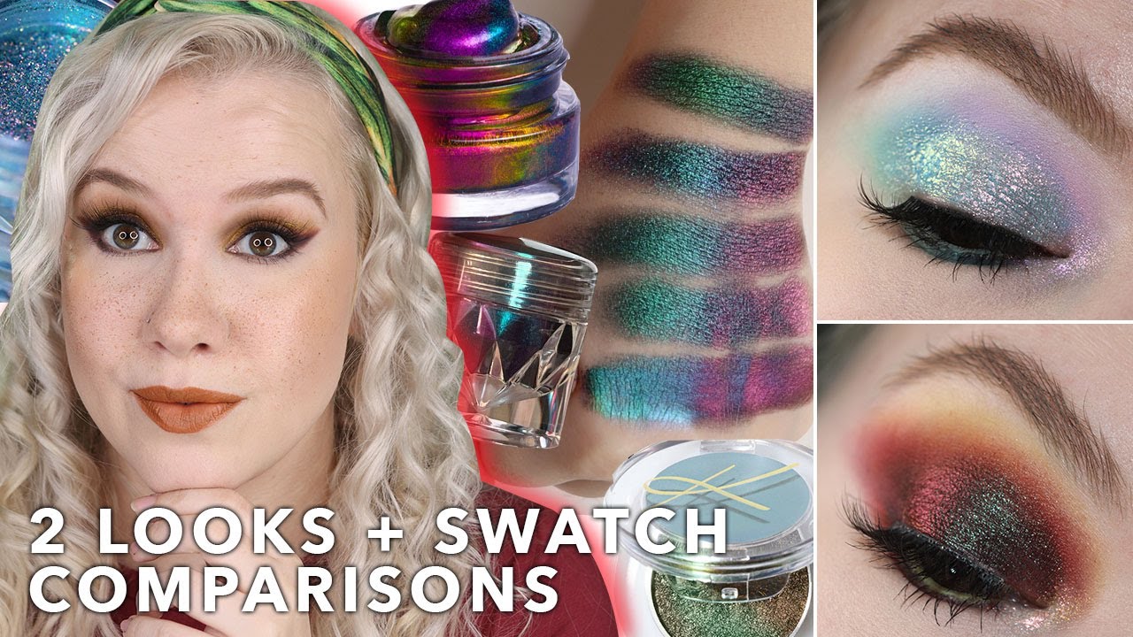Multichrome Monday | Karla Cosmetics Multichromes, comparisons, 2 looks & thoughts