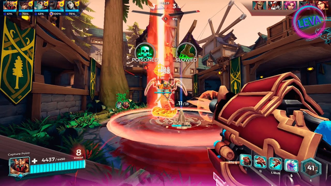 Paladins: Khan (Siege, Timber Mill) Gameplay (No Commentary) [1080p60FPS] PC