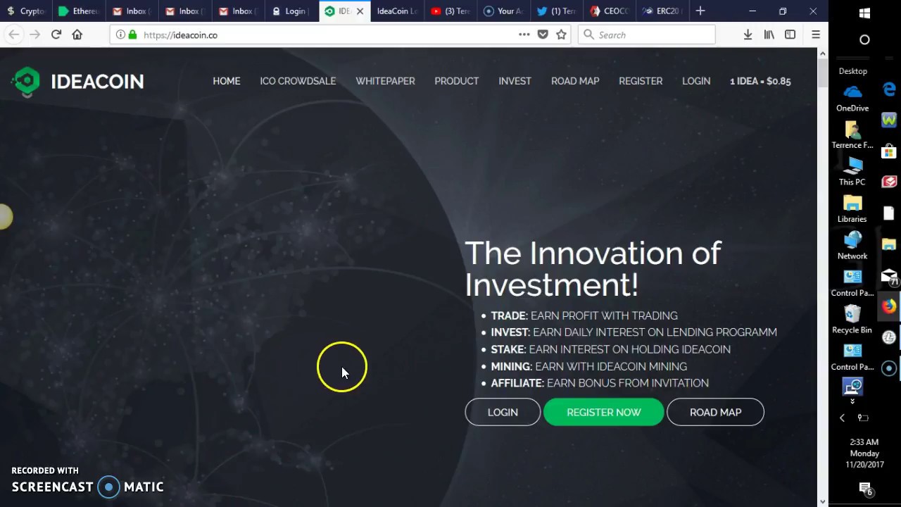 IDEACOIN REVIEW [HOT NEW ICO!] Great Idea As Many You Tubers Are Killing It!