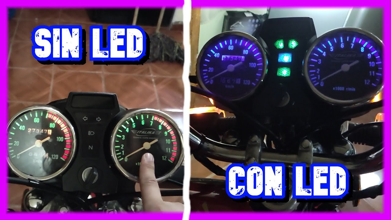 TABLERO LED a tu MOTO | MEJORA la ILUMINACION | DIANAID