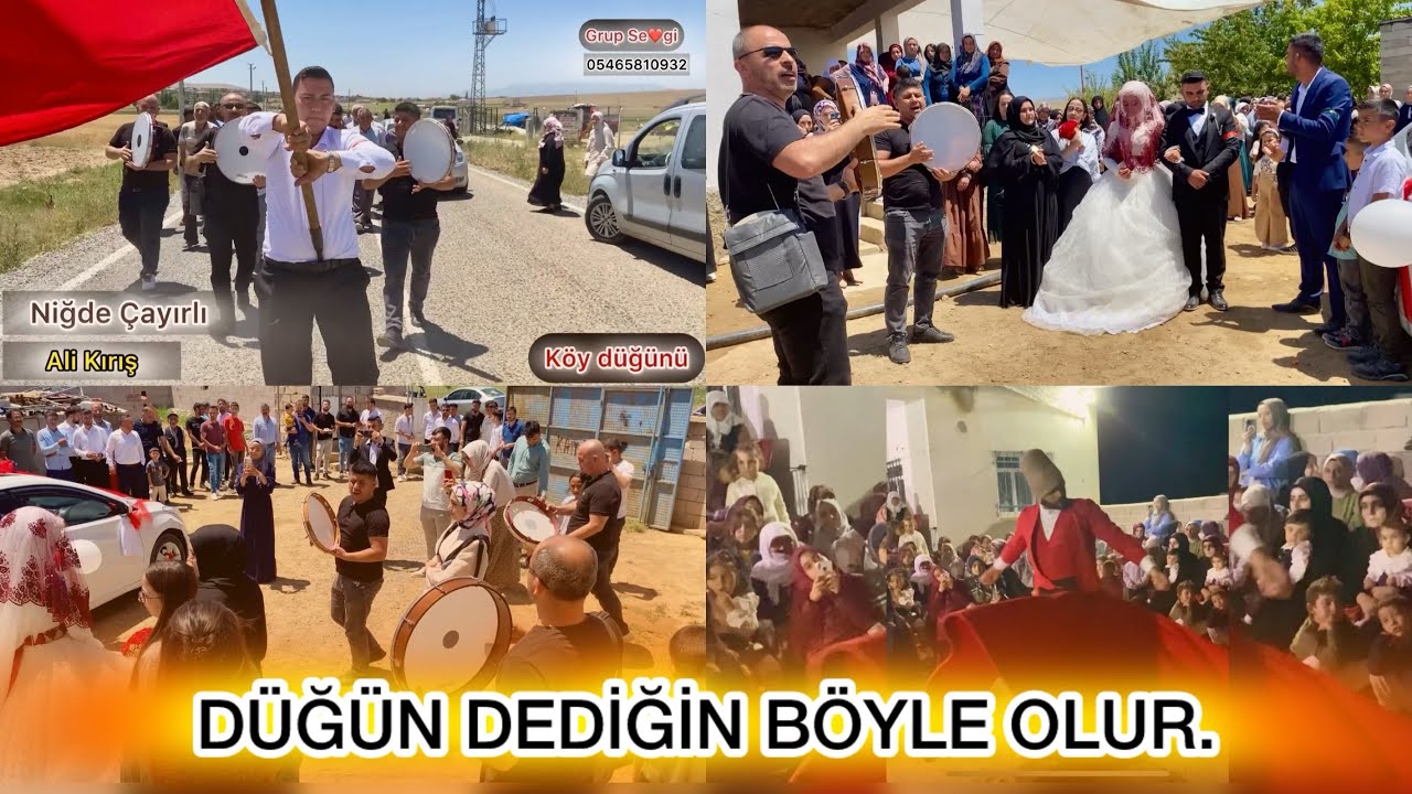 İlahilerle Deflerle Gelin Alma Programı - Niğde  Çayırlı Köyü / Ali Kırış İlahileri #düğün #alikırış
