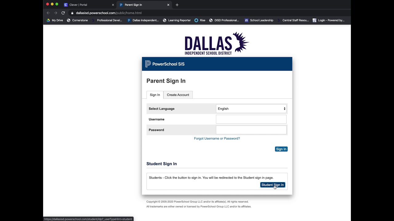 PowerSchool Learning for Students in Dallas ISD - with Audio in Spanish