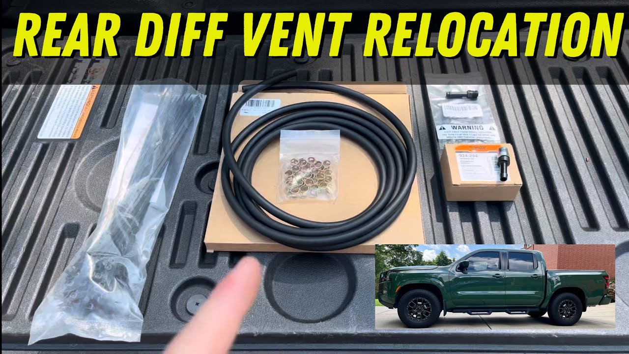 Nissan Frontier - Rear Differential Vent Relocation