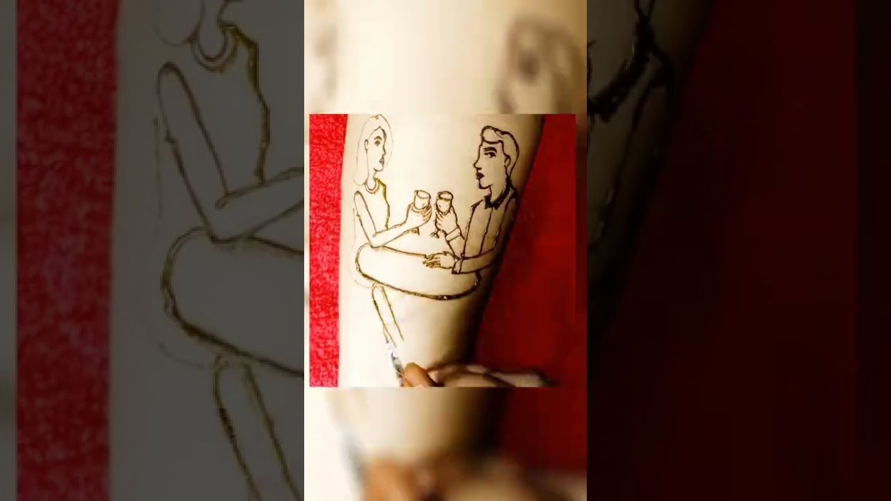 dating couple।। mehandi design tutorial ।। couple।।couple goals।। couple love ।। love।। mehandi ।।