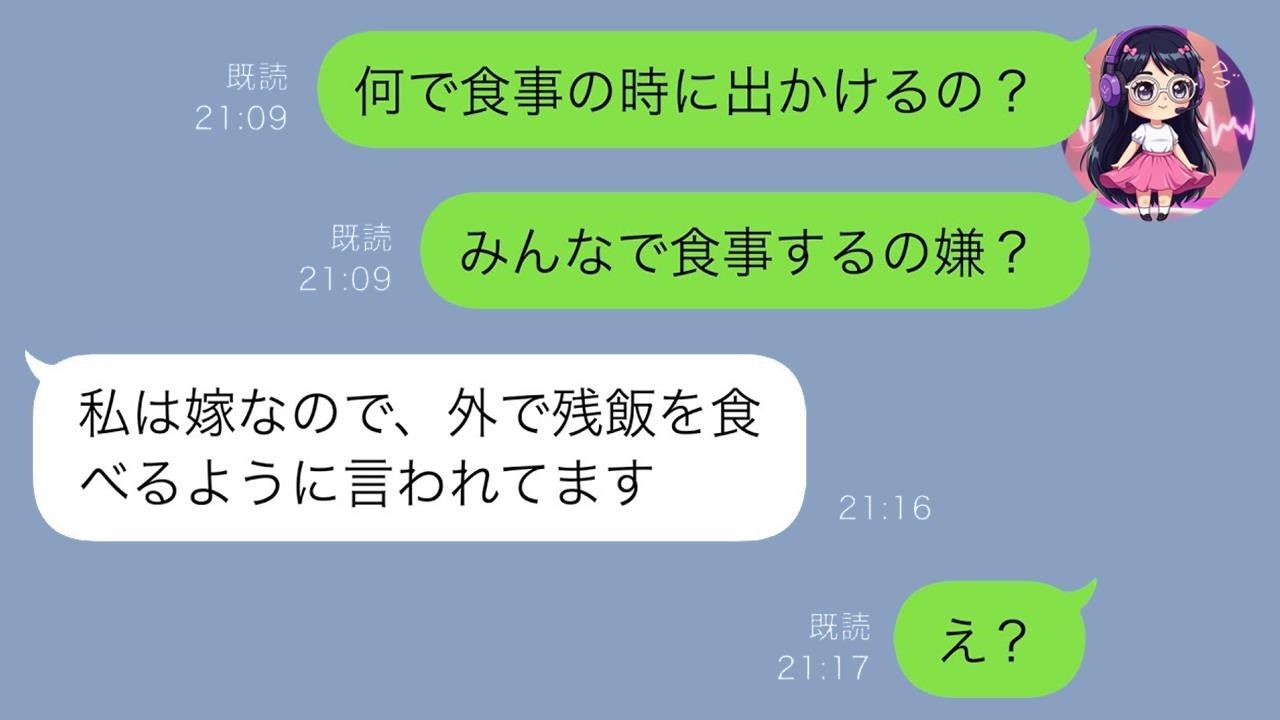 食事のたびに消える兄嫁…理由を聞いたら「嫁は外で残飯処理」と言われて激怒した私