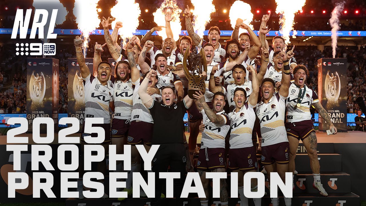 2025 NRL Trophy Presentation - NRL Grand Final | NRL on Nine