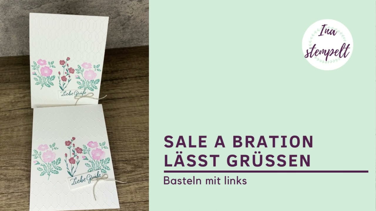 Sale a Bration läßt grüßen  - schnelle Kartenidee mit dem PP Schlichte Eleganz - Stampinup