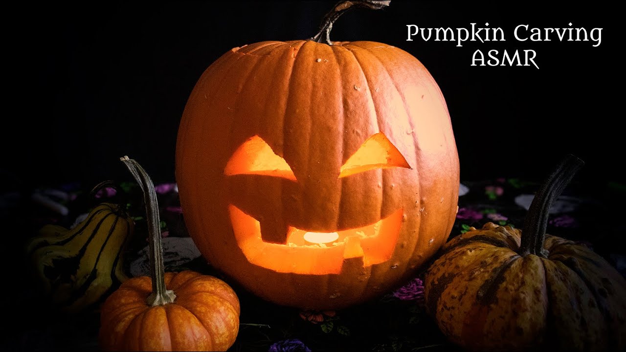 Pumpkin Carving ASMR (NO TALKING)