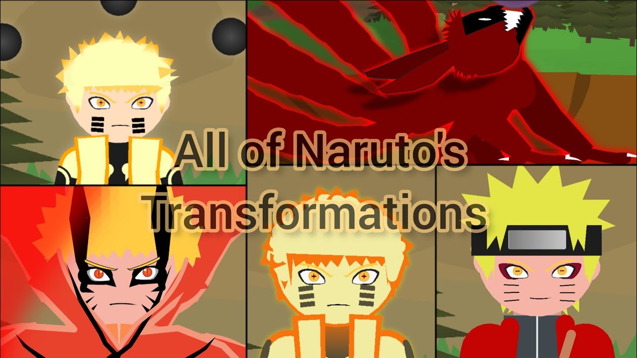 All of Naruto's Transformations Stick Nodes Animation #Naruto
