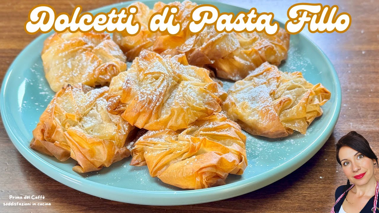 Dolcetti di pasta fillo con ricotta e confettura | Solo 4 Ingredienti Ricetta Senza Uova ne Lievito