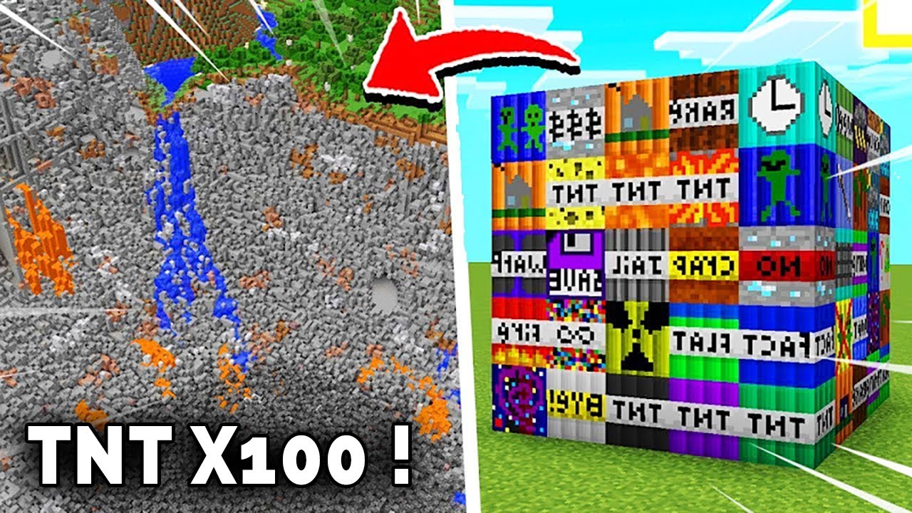 ASMR FR : JE FAIS EXPLOSER TOUTE LA MAP AVEC 100 TNT DIFFERENTES SUR MINECRAFT