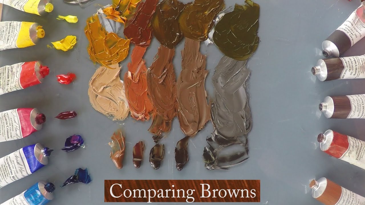 Michael Harding Paints, Comparing Browns demonstrated by Vicki Norman