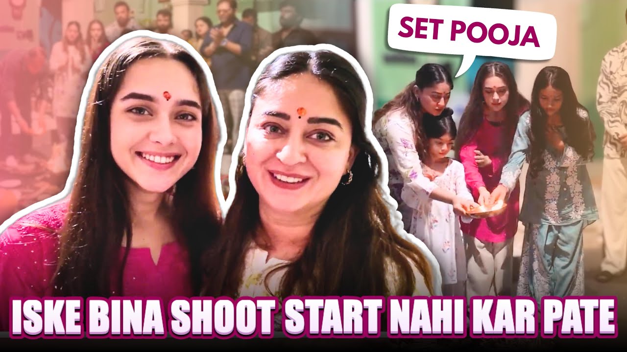 Iske Bina Shoot Start Nahi Hota🙏🏻 | Set Pooja | @TheMahhiWay