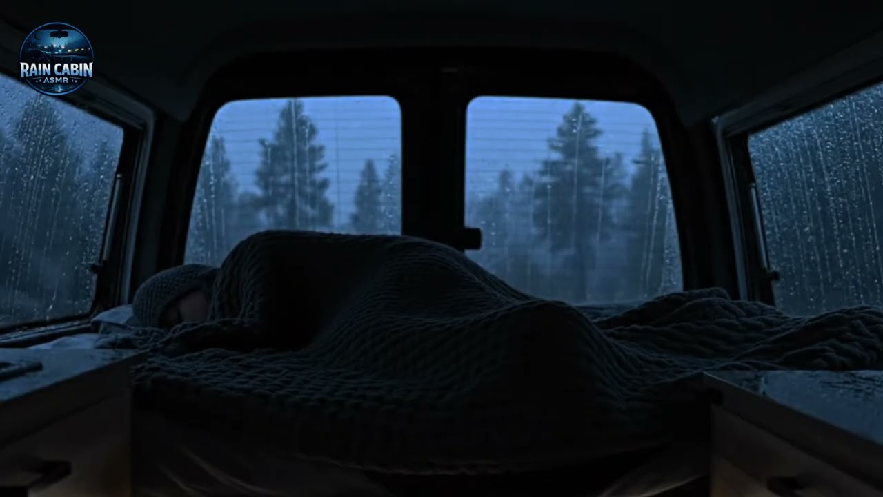 Long Night Rain 🌧️ Car Window Sounds for Sleeping