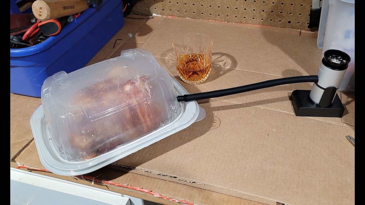 Instant Smoked Chicken (and smoked whiskey) using a smoking gun
