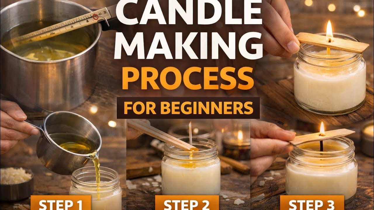 Beginner Candle Making | Step-by-Step Easy Guide | Make Candles at Home