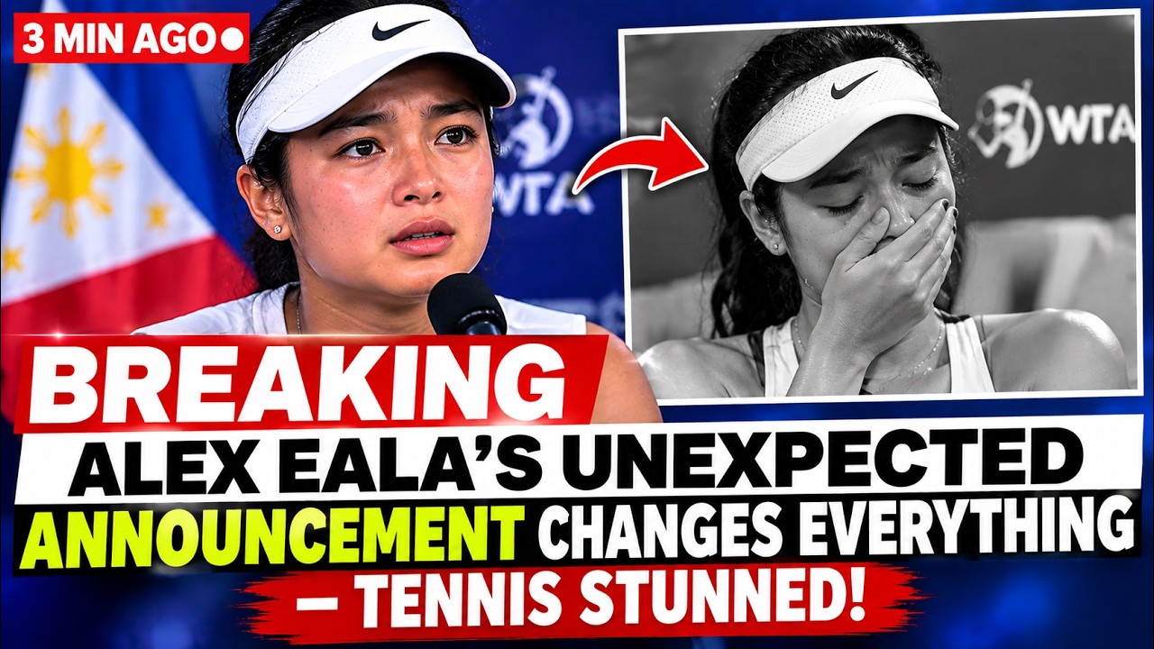 3 MIN AGO: ALEX EALA&rsquo;S UNEXPECTED ANNOUNCEMENT CHANGES EVERYTHING &mdash; TENNIS STUNNED!