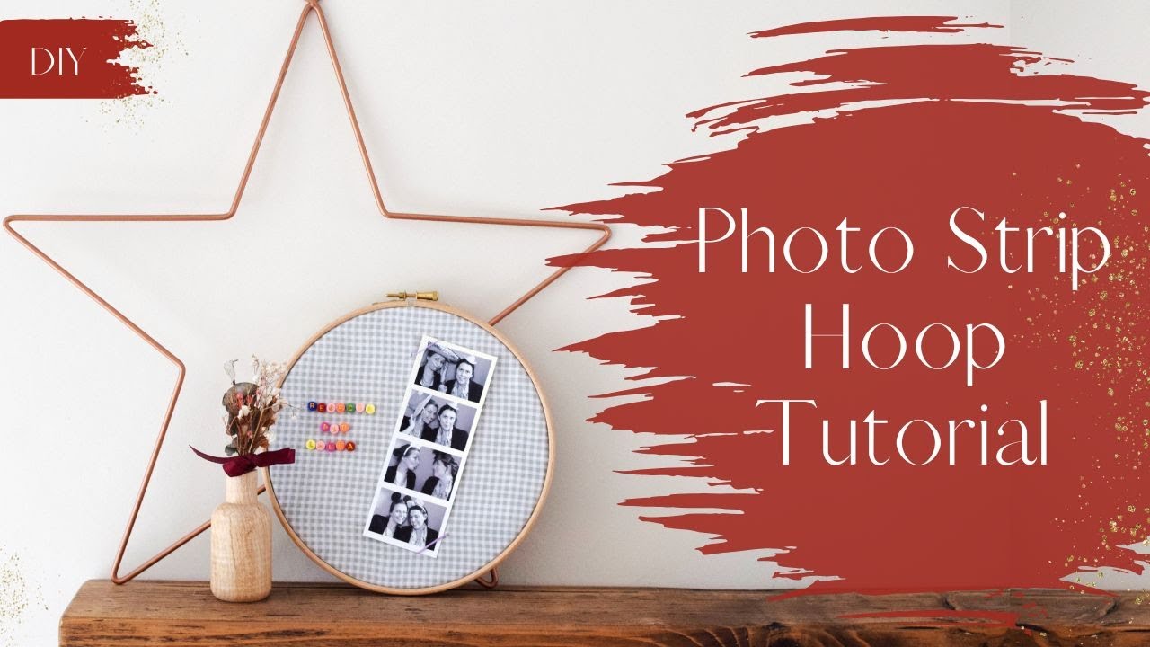 How to Display Your Photobooth Photos | Cute Valentine's Gift DIY Idea