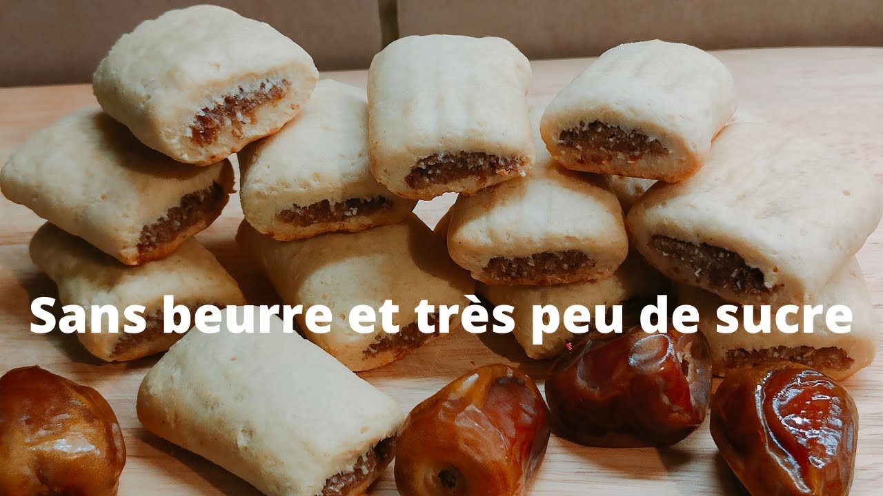 Biscuit fondant aux Dattes, sans beurre, très peu de sucre que des bonnes choses, simple et rapide