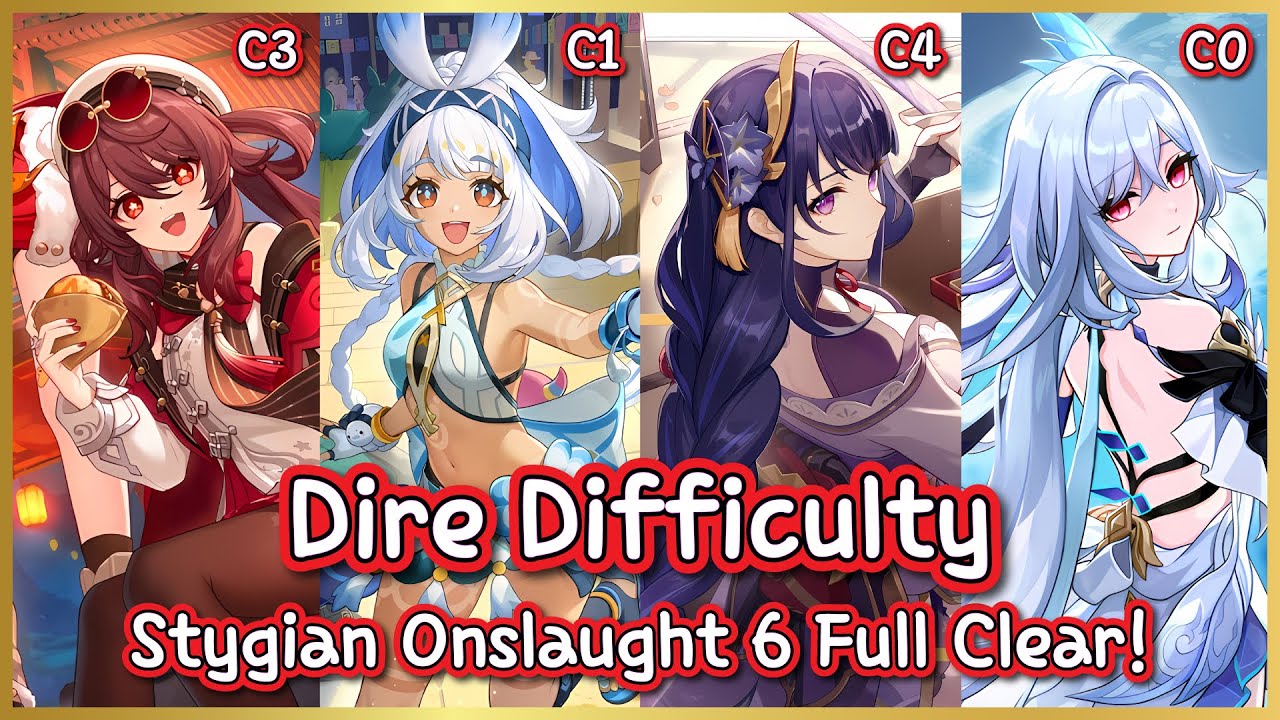 [GI] Stygian Onslaught Lv.6 Dire Difficulty | Hutao x Mualani x Skirk x Raiden | 313s Full Clear!