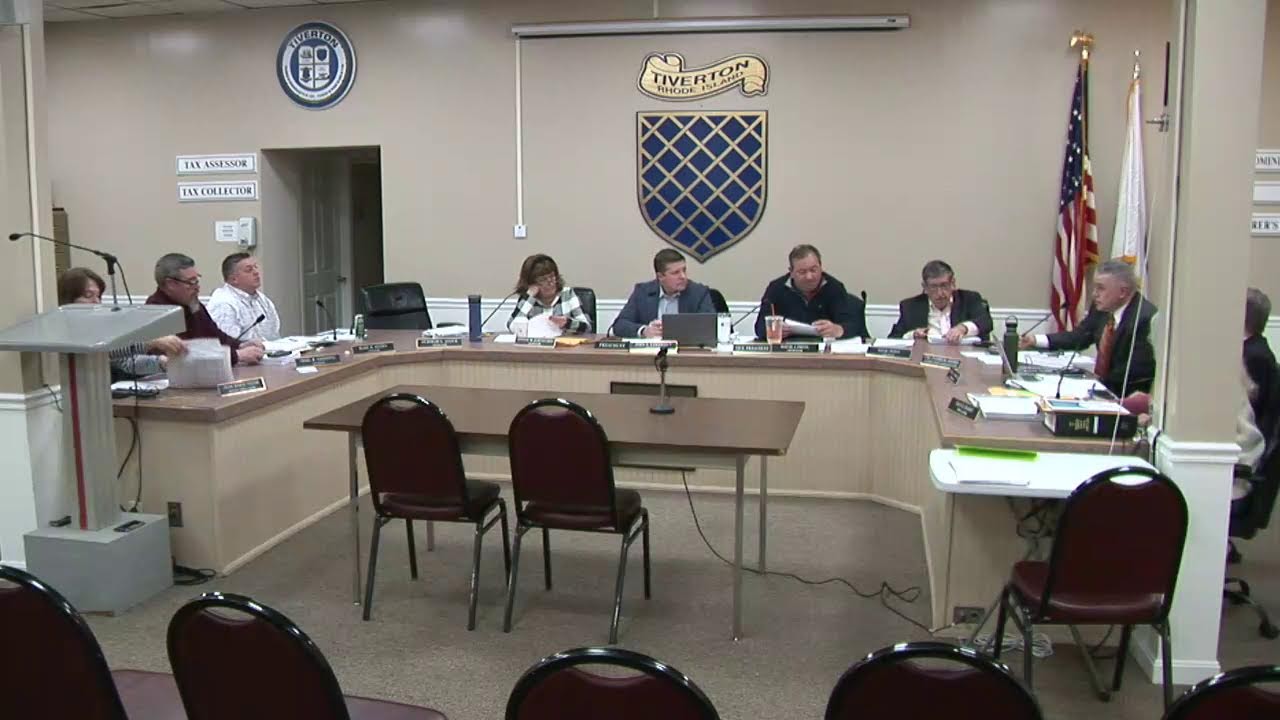 Tiverton Town Council Meeting - January 27, 2025