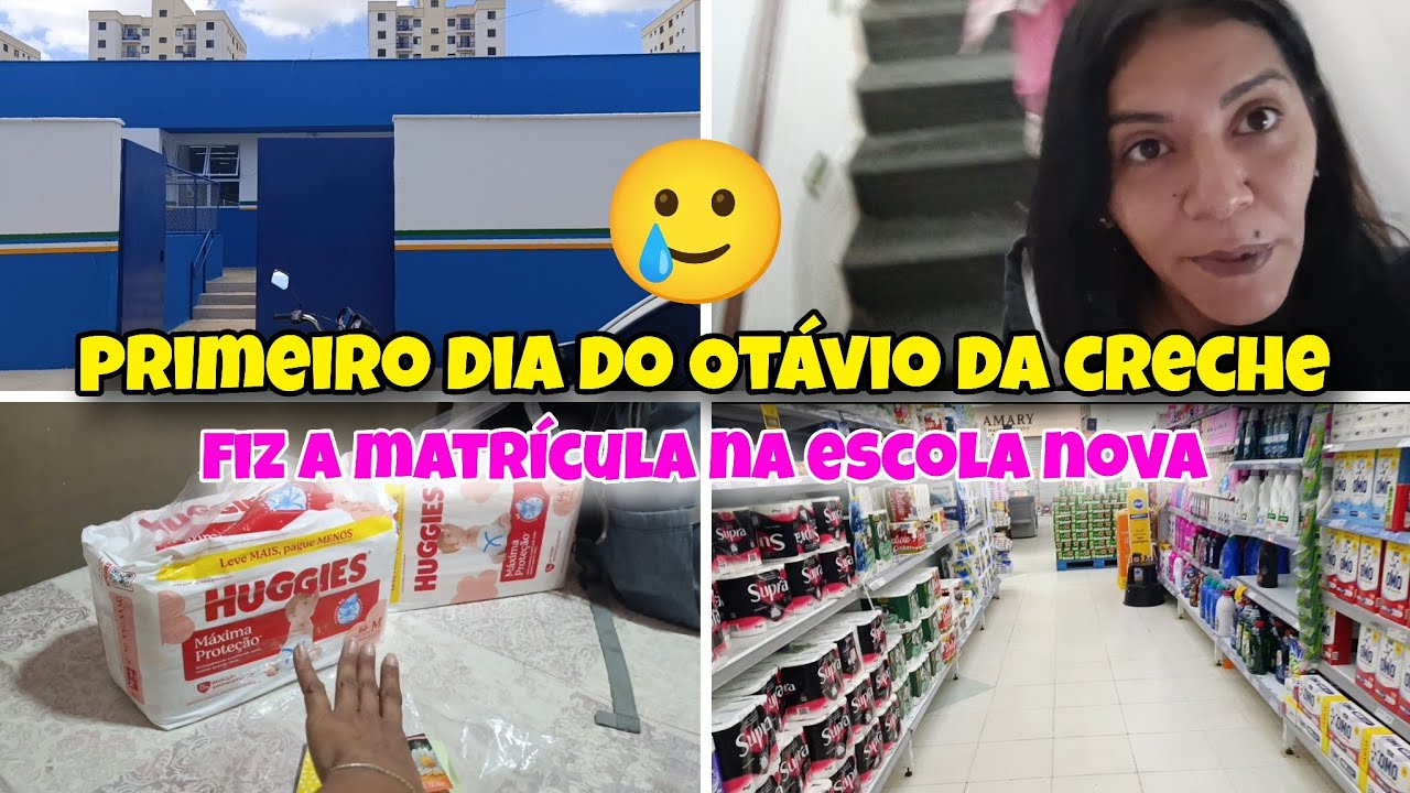 PRIMEIRO DIA DO BEBÊ OTÁVIO NA CRECHE E ELE CHOROU 😭