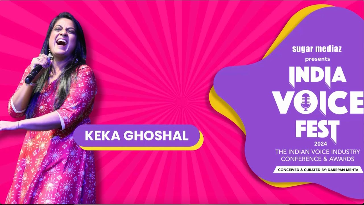 Keka Ghoshal performs at India Voice Fest 2024