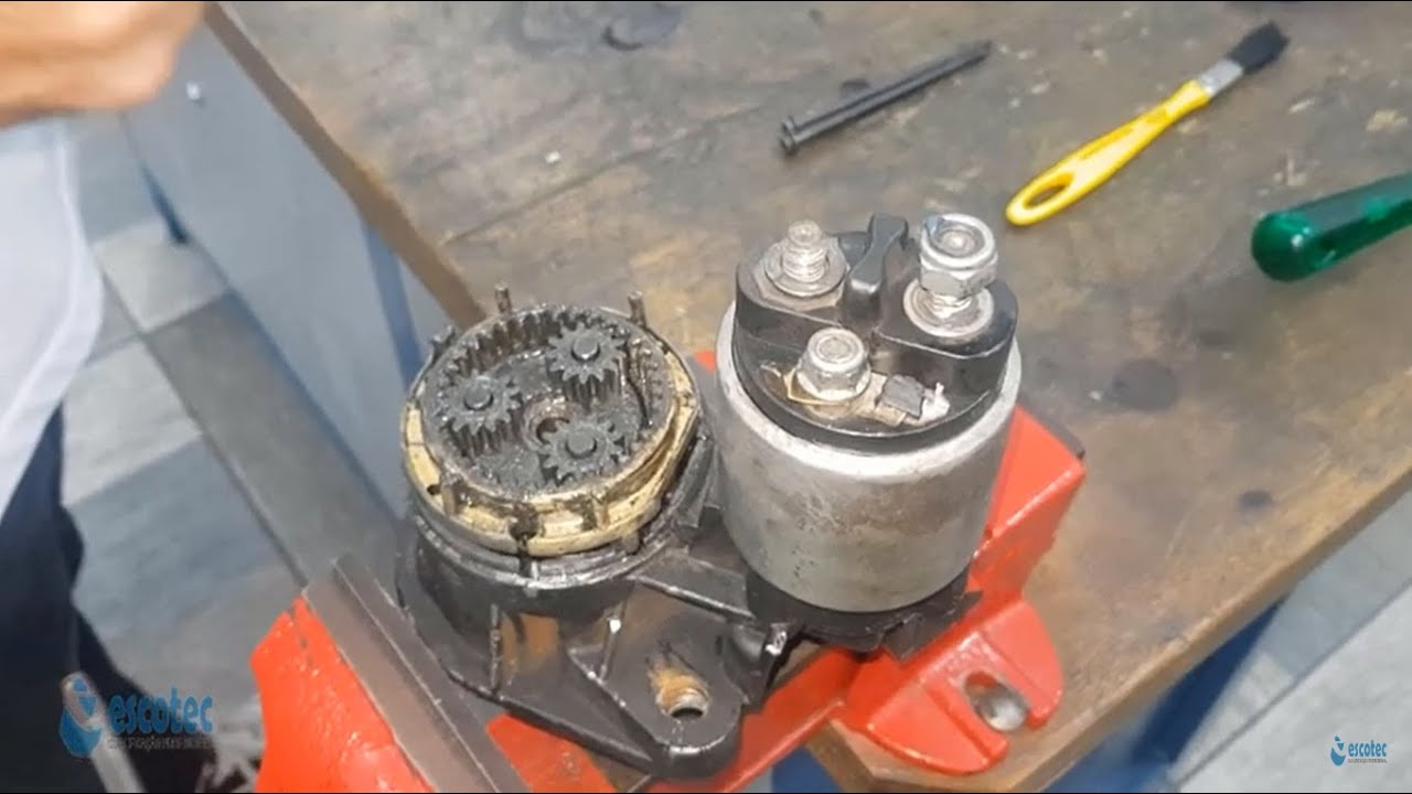 Motor de arranque troca porta escova Vectra Astra Powertek Calibra Suprema #02 #9000081004