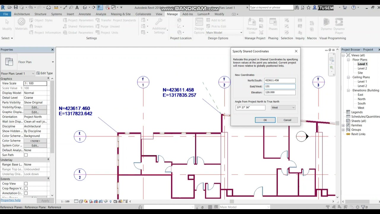 Revit'te Koordinat Ayarlanması (Merve Çil)