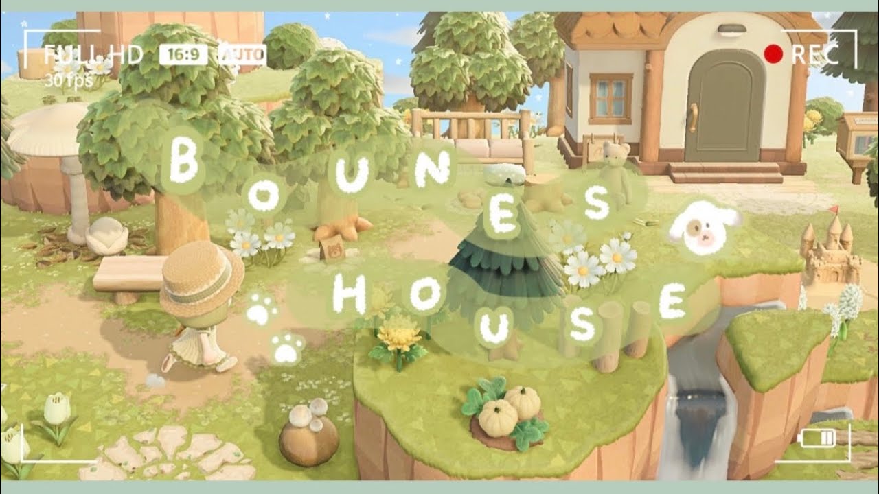 あつ森｜自然を感じられるナチュラルなお庭づくり 🐶🧁｜島クリエイト｜ACNH 🌳