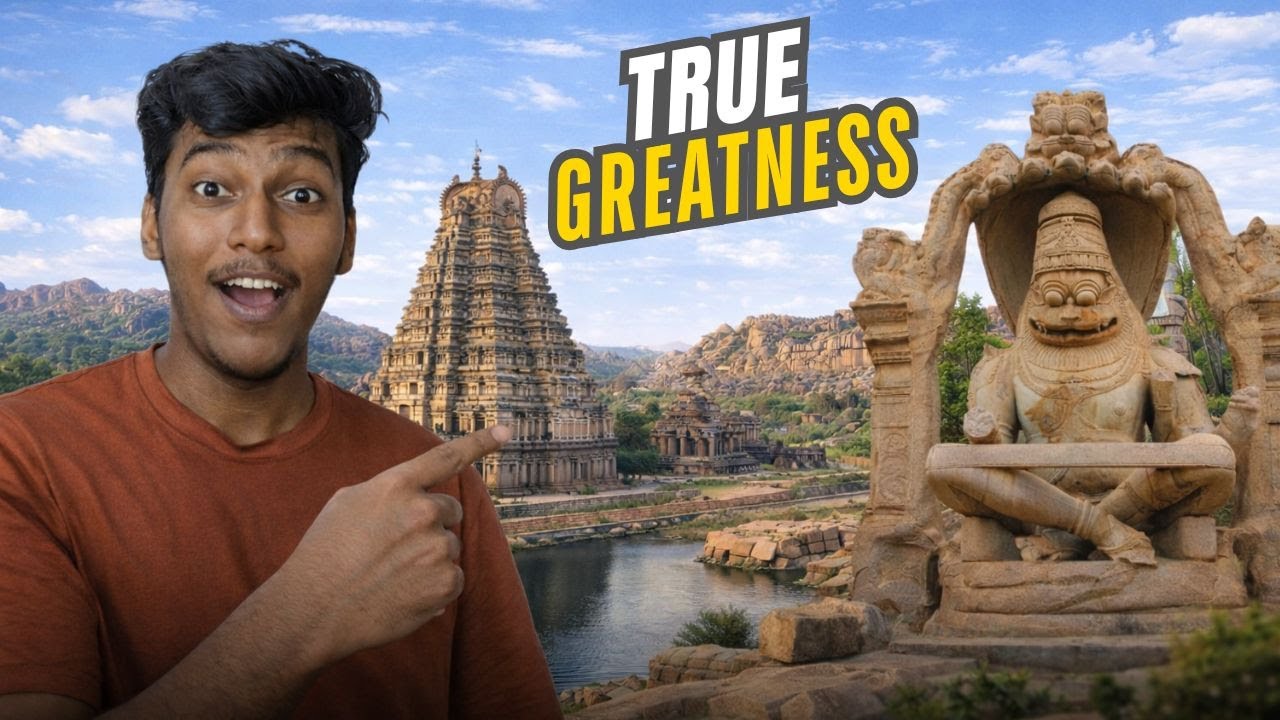 I Spent a DAY at the 1300 year old Virupaksha TEMPLE of the Vijayanagara Empire
