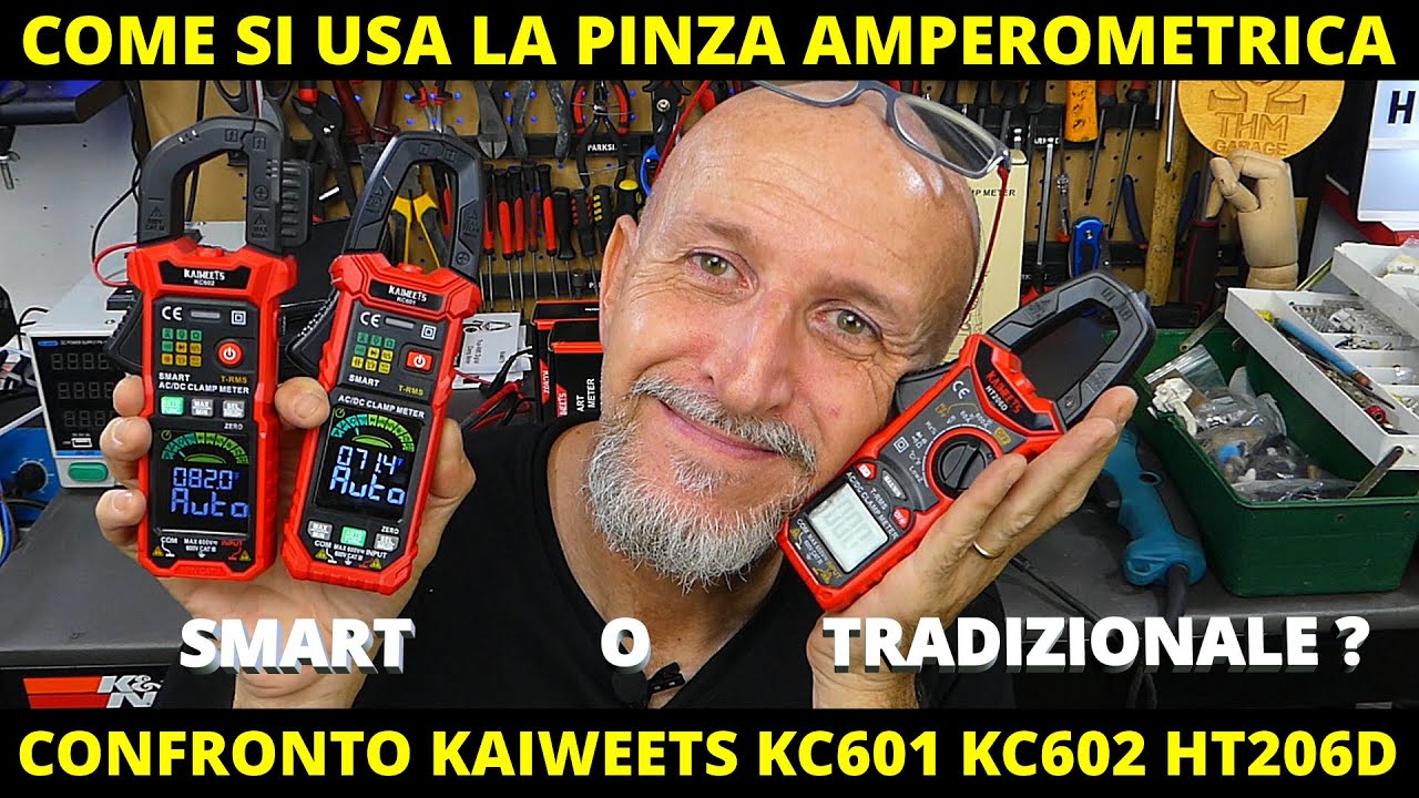 COME USARE LA PINZA AMPEROMETRICA CON KAIWEETS KC601 KC602 HT206D AC/DC