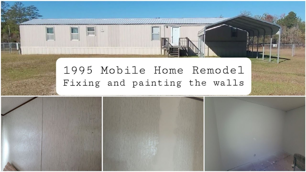 Mobile Home Remodel Episode 2 - Repairing the walls