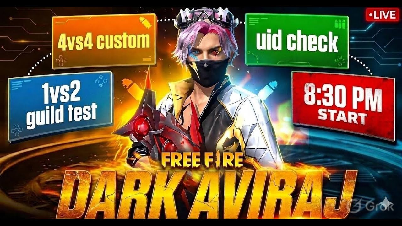 Free Fire Max 1vs2 Guild Test | Solo vs Duo Custom Match⚡