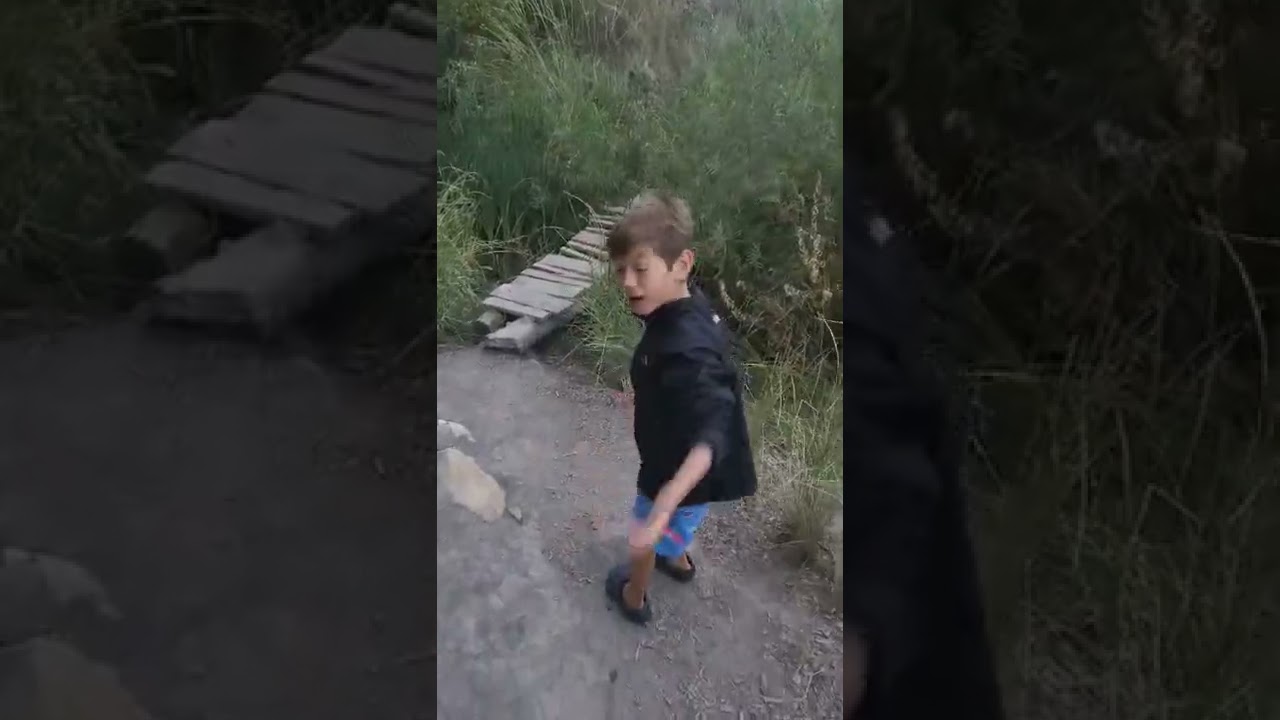Crazy hot spring that gives you a 6-pack!?! #6pack #hotspring #crazy #kidsyoutuber #parkourvideos