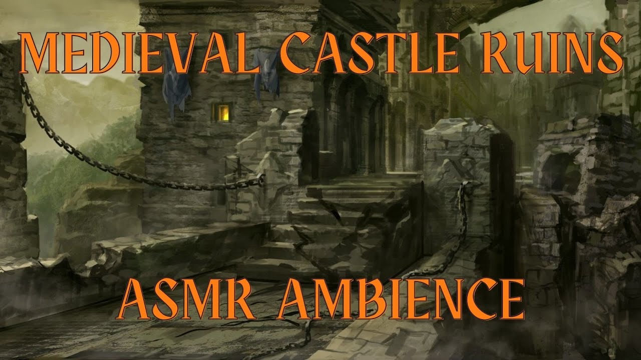 MEDIEVAL CASTLE RUINS | Howling Wind, Fire Sounds | ASMR Ambience