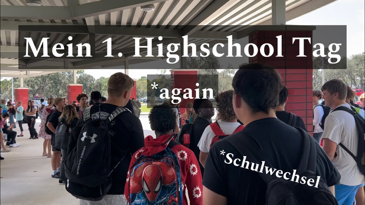 Mein 1. Highschool Tag an meiner neuen Schule | Auslandsjahr 24/25 🇺🇸