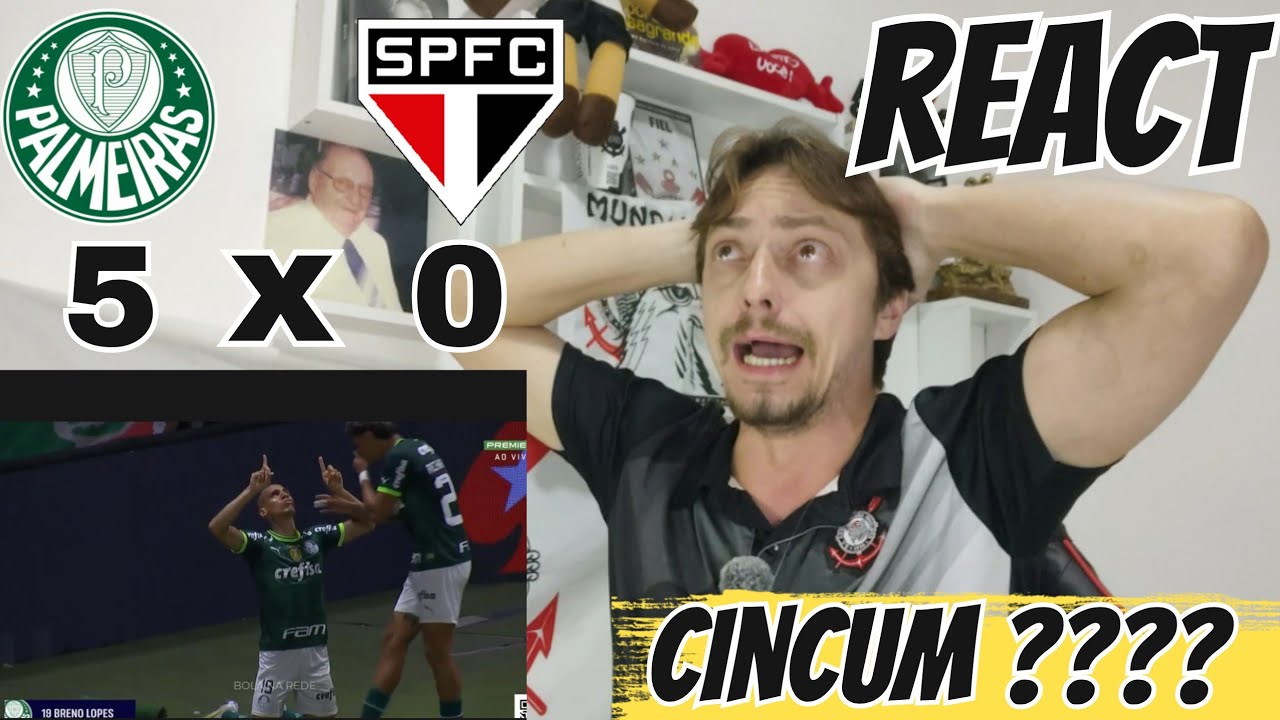 REACT - PALMEIRAS X SÃO PAULO | DIA DE SHOW NO ALIANZ? | CINCO FORA O BAILE #palmeiras